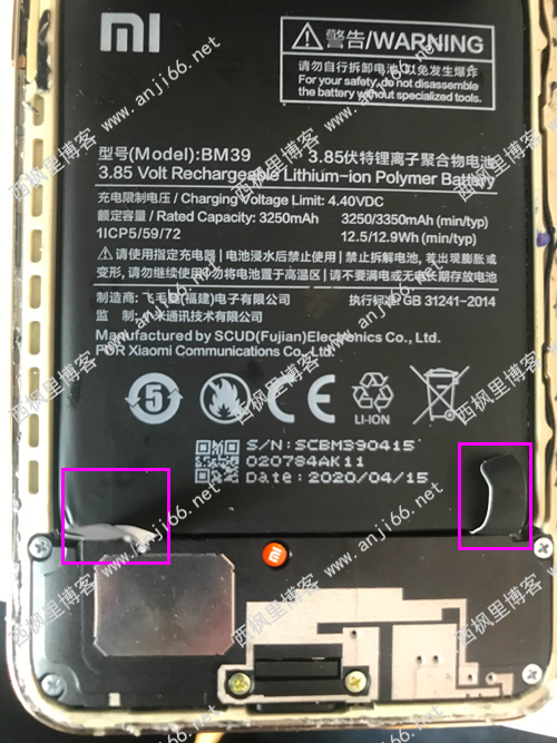 米6钉子户，更换电池再战2年。