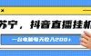 苏宁，抖音直播挂机，正规渠道一台电脑每天4-5小时收益200元