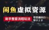 2024最新闲鱼虚拟资源玩法，养号到出单整套流程，多管道收益，零基础小白快手上手，每天2小时月收入过万