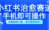 小红书治愈视频赛道，手机即可操作，蓝海项目简单无脑，单日可赚300+