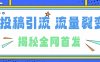 所有导师都在和你说的独家裂变引流到底是什么首次揭秘全网首发，24年最强引流，什么是投稿引流裂变流量，保姆及揭秘