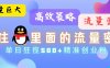 流量蓝海，抓住QQ里面的流量密码！高效策略，流量巨大，实操单日狂揽500+精准创业粉