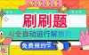 刷刷题Ai全自动运行，每天半小时轻松搞几张，管道收益轻松日入1000+