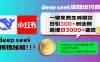 Deep seek 一键免费生成小红书图文日引300+创业粉，日变现3000+教程！方法全行业通用！