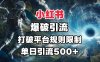 小红书爆破引流，打破平台的规则限制，单日引流500+精准粉
