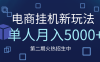 电商平台挂机新玩法，单人月入5000+攻略