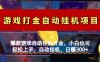 爆款游戏自动挂机打金，小白也可轻松上手，自动挂机，日赚300+