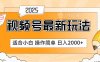 2025视频号惊爆玩法来袭！聚焦老年养生赛道，无脑搬运爆款视频，轻松日入2000+