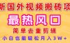 2025最新热门风口，国外视频搬砖项目，简单去重剪辑，小白也能轻松月入3W+