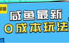 咸鱼最新0成本玩法，全网最细教程看完直接上手小白轻松日入500＋